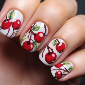 valentine day nails designs