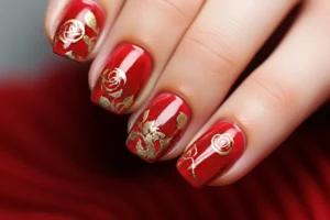 valentine day nails designs