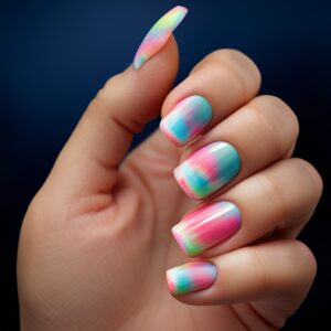 Tie Dye Nails