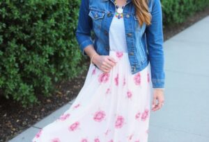 Denim Jacket and Maxi Skirt